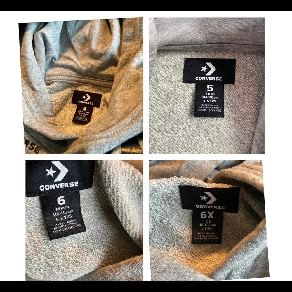 CONVERSE ALL STAR GIRLS Gray Hoodie
